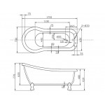 Ванна акриловая Belbagno BB20 Ванна акриловая Belbagno BB20